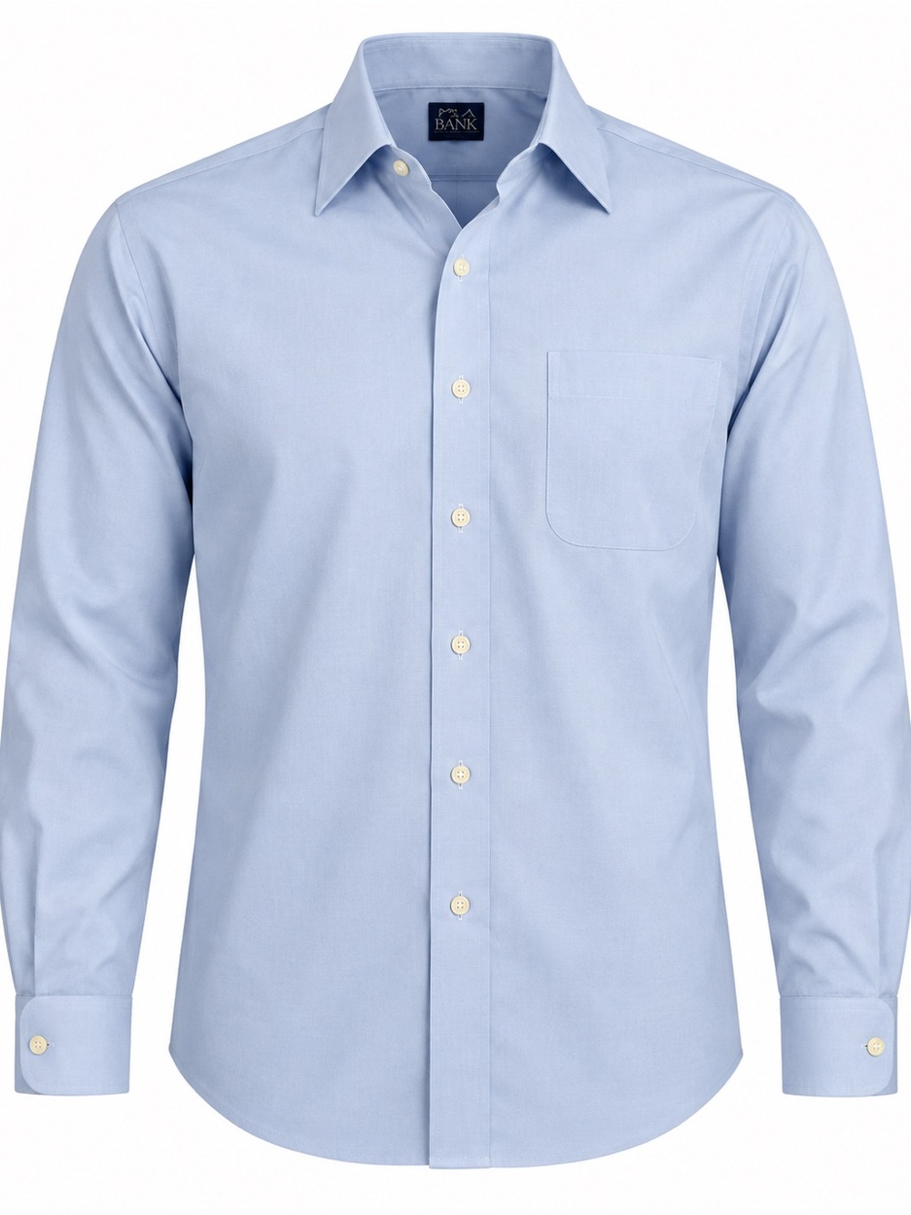 Jos. A. Bank Traveler’s Collection Men’s Light Blue Cotton Dress Shirt 17.5 34